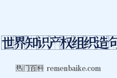 世界知识产权组织造句是什么意思的图片